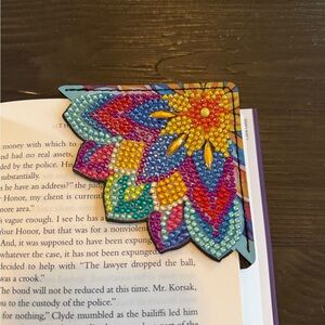 Source Unknown Vibrant Beaded Bookmark